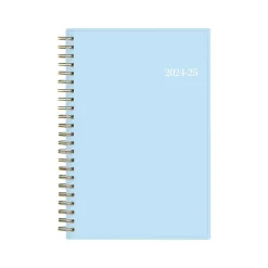 Academic Planners|Blue Sky 2024-2025 Jordy 5" x 8" Academic Weekly & Monthly Planner, Plastic Cover, Blue (149815)