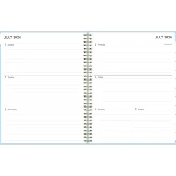 Academic Planners|Blue Sky 2024-2025 Jordy Blue 8.5" x 11" Academic Weekly & Monthly Planner, Plastic Cover (149814)