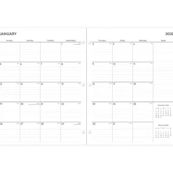 2025 Planners|Blue Sky 2025 Juno 8.5" x 11" Monthly Planner, Plastic Cover, Pink (152266)