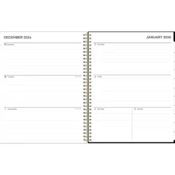 2025 Planners|Blue Sky 2025 Katya 8.5" x 11" Weekly & Monthly Planner, Plastic Cover, Brown/Black (152483)
