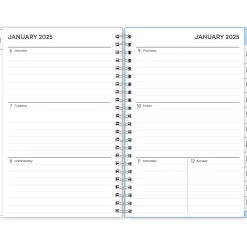 2025 Planners|Blue Sky 2025 Larah Blue 5" x 8" Weekly & Monthly Planner, Plastic Cover, Multicolor (152264)