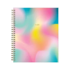 Academic Planners|Blue Sky 2024-2025 Ombre Map 7" x 9" Academic Weekly & Monthly Student Planner, Plastic Cover, Multicolor (145019)