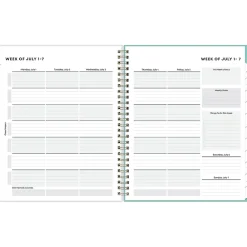 Academic Planners|Blue Sky 2024-2025 Ombre Map 7" x 9" Academic Weekly & Monthly Student Planner, Plastic Cover, Multicolor (145019)