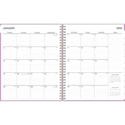 2025 Planners|Blue Sky 2025 Orchid 8" x 10" Monthly Planner, Plastic Cover, Purple (147941)