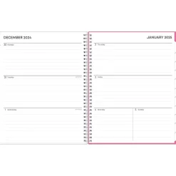 2025 Planners|Blue Sky 2025 Orchid 8.5" x 11" Weekly & Monthly Planner, Plastic Cover, White/Pink (137268-25)