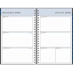2025 Planners|Blue Sky 2025 Passages 5.88" x 8.63" Weekly & Monthly Planner, Plastic Cover, Charcoal Gray (100010-25)
