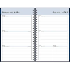 2025 Planners|Blue Sky 2025 Passages 5" x 8" Weekly & Monthly Planner, Plastic Cover, Navy Blue (148657-25)