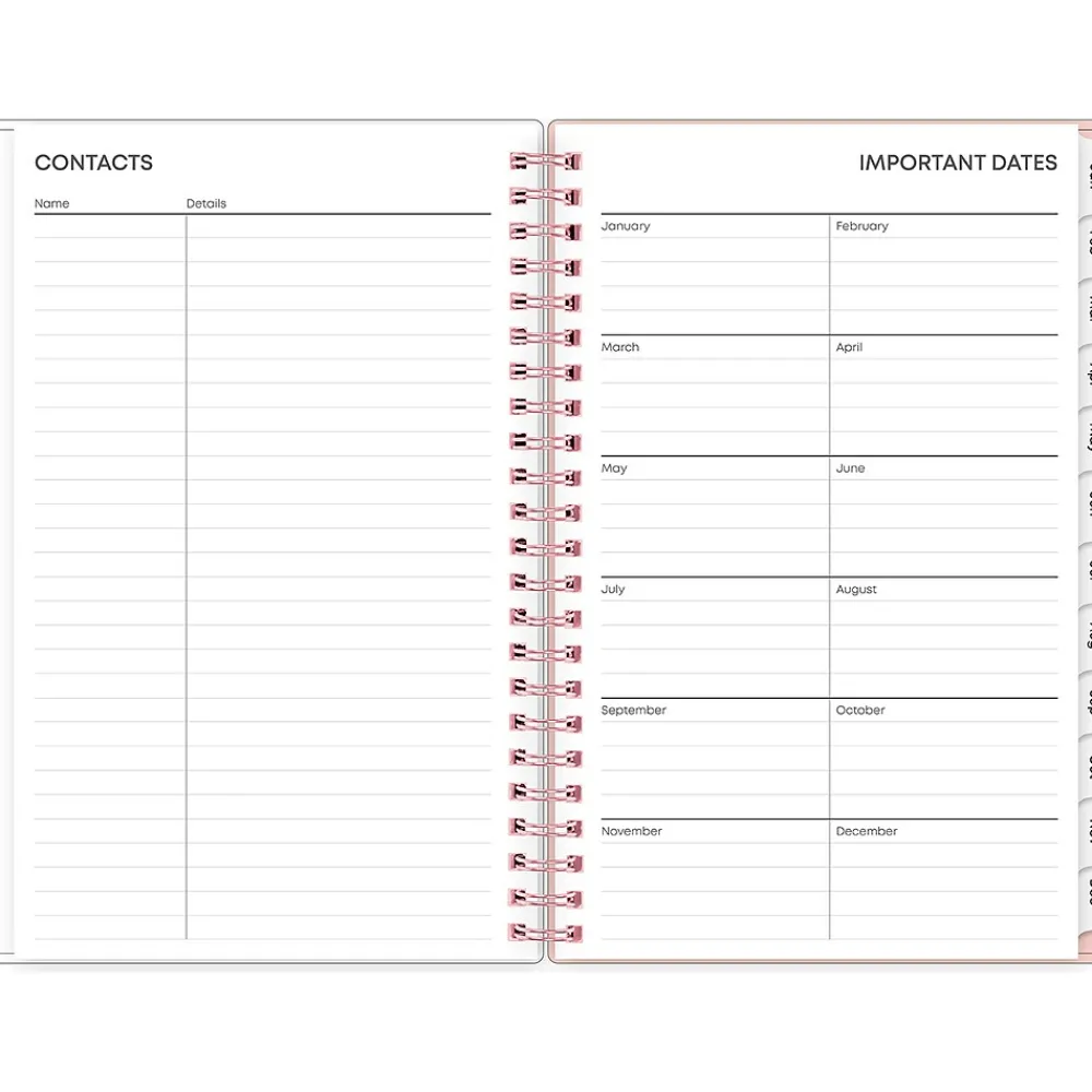 2025 Planners|Blue Sky 2025 Quilted Garden 5" x 8" Weekly & Monthly Planner, Plastic Cover, Multicolor (152480)