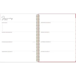 2025 Planners|Blue Sky 2025 Rachel Parcell Rose 8.5" x 11" Weekly & Monthly Planner, Plastic Cover, Multicolor (148187)