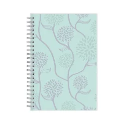 2025 Planners|Blue Sky 2025 Rue Du Flore 5" x 8" Weekly & Monthly Planner, Plastic Cover, Green/Purple (101603-25)