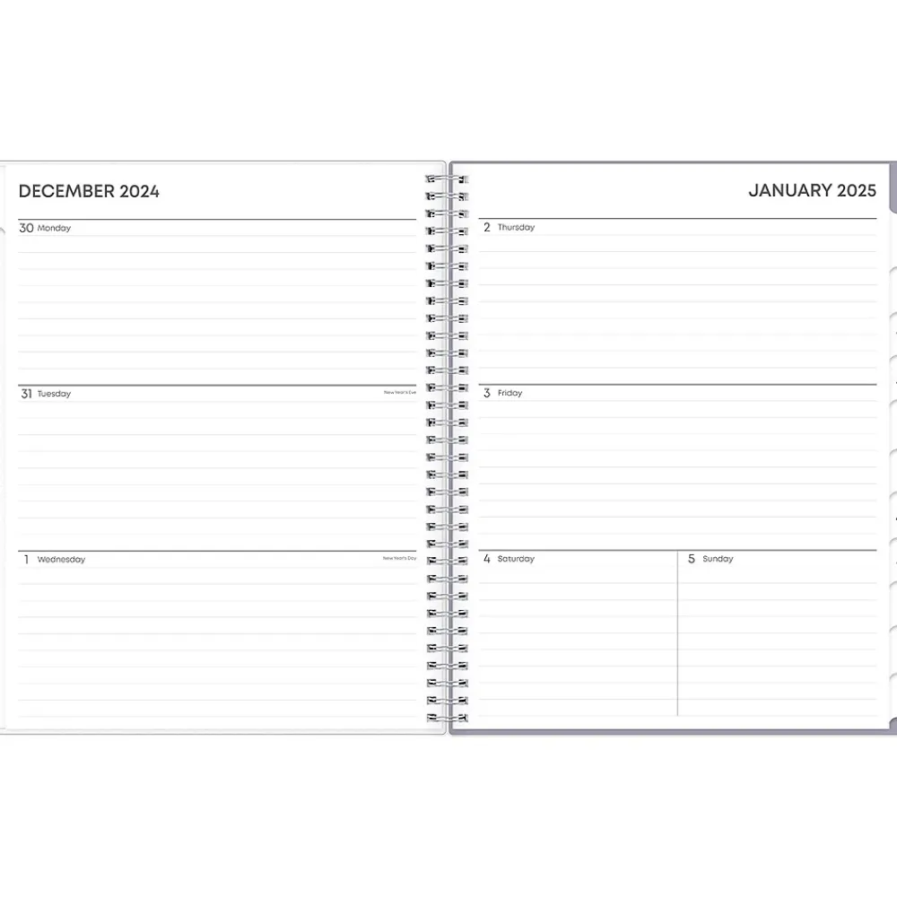 2025 Planners|Blue Sky 2025 Rue Du Flore 8.5" x 11" Weekly & Monthly Planner, Plastic Cover, Green/Gray (101602-25)