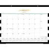 2025 Calendars|Blue Sky 2025 Rugby Stripe 22" x 17" Monthly Desk Pad Calendar, Black/White (143895-25)