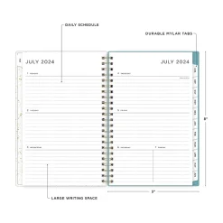 Academic Planners|Blue Sky 2024-2025 Splatter Dot Jade 5