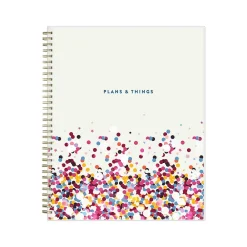 Academic Planners|Blue Sky 2024-2025 Star Confetti Bright 8.5" x 11" Academic Weekly & Monthly Planner, Plastic Cover, Multicolor (136609-A25)