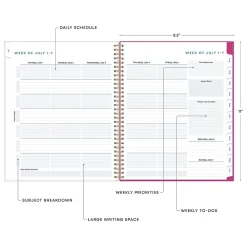 Academic Planners|Blue Sky 2024-2025 Star Confetti Bright 8.5