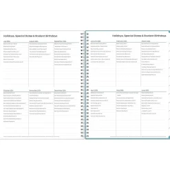 Academic Planners|Blue Sky 2024-2025 Teacher Lesson Dots 8.5