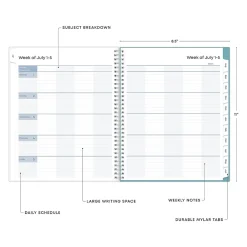 Academic Planners|Blue Sky 2024-2025 Teacher Lesson Dots 8.5