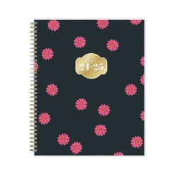 Academic Planners|Blue Sky 2024-2025 The House That Lars Built Primrose Pink 8.5" x 11" Academic Weekly & Monthly Planner, Black/Pink (149720)