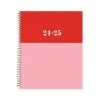 Academic Planners|Blue Sky 2024-2025 The House That Lars Built Color-Block Pink 8.5" x 11" Academic Weekly & Monthly Planner, Plastic Cover