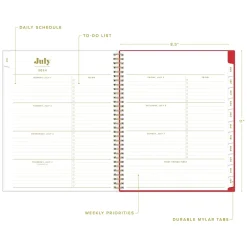 Academic Planners|Blue Sky 2024-2025 The House That Lars Built Color-Block Pink 8.5