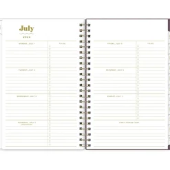 Academic Planners|Blue Sky 2024-2025 The House That Lars Built Lilac Red 5" x 8" Academic Weekly & Monthly Planner, Multicolor (149845)