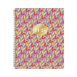 Academic Planners|Blue Sky 2024-2025 The House That Lars Built Lilac Red Floral 8.5" x 11" Academic Weekly & Monthly Planner, Plastic Cover