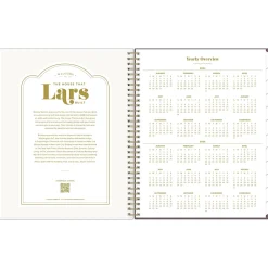 Academic Planners|Blue Sky 2024-2025 The House That Lars Built Lilac Red Floral 8.5