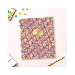 Academic Planners|Blue Sky 2024-2025 The House That Lars Built Lilac Red Floral 8.5