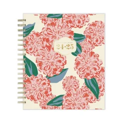 Academic Planners|Blue Sky 2024-2025 The House That Lars Built Gloria's Zinnias 8" x 10" Academic Daily & Monthly Planner, Plastic Cover