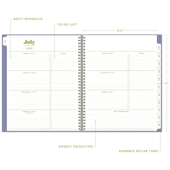 Academic Planners|Blue Sky 2024-2025 The House That Lars Built Mystic Violet 8.5