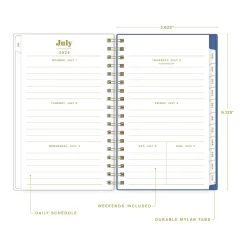 Academic Planners|Blue Sky 2024-2025 The House That Lars Built Yellow Floral 3.63