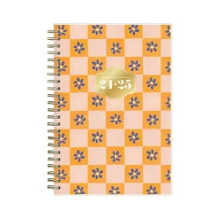 Academic Planners|Blue Sky 2024-2025 The House That Lars Built Penny's Floral Quilt 5" x 8" Academic Weekly & Monthly Planner, Plastic Cover