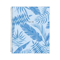Academic Planners|Blue Sky 2024-2025 Tropics Blue 8.5" x 11" Academic Weekly & Monthly Planner, Plastic Cover, Blue (149859)