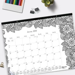 2025 Calendars|Blueline 2025 DoodlePlan Botanica 22
