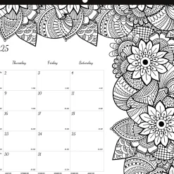2025 Calendars|Blueline 2025 DoodlePlan Botanica 17.75