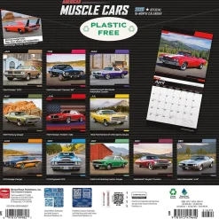 2025 Calendars|BrownTrout 2025 American Muscle Cars 12" x 12" Monthly Square Wall Calendar (9781975479640)