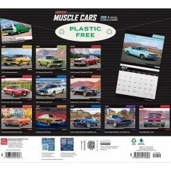 2025 Calendars|BrownTrout 2025 American Muscle Cars 7" x 12" Monthly Deluxe Wall Calendar (9781975479398)