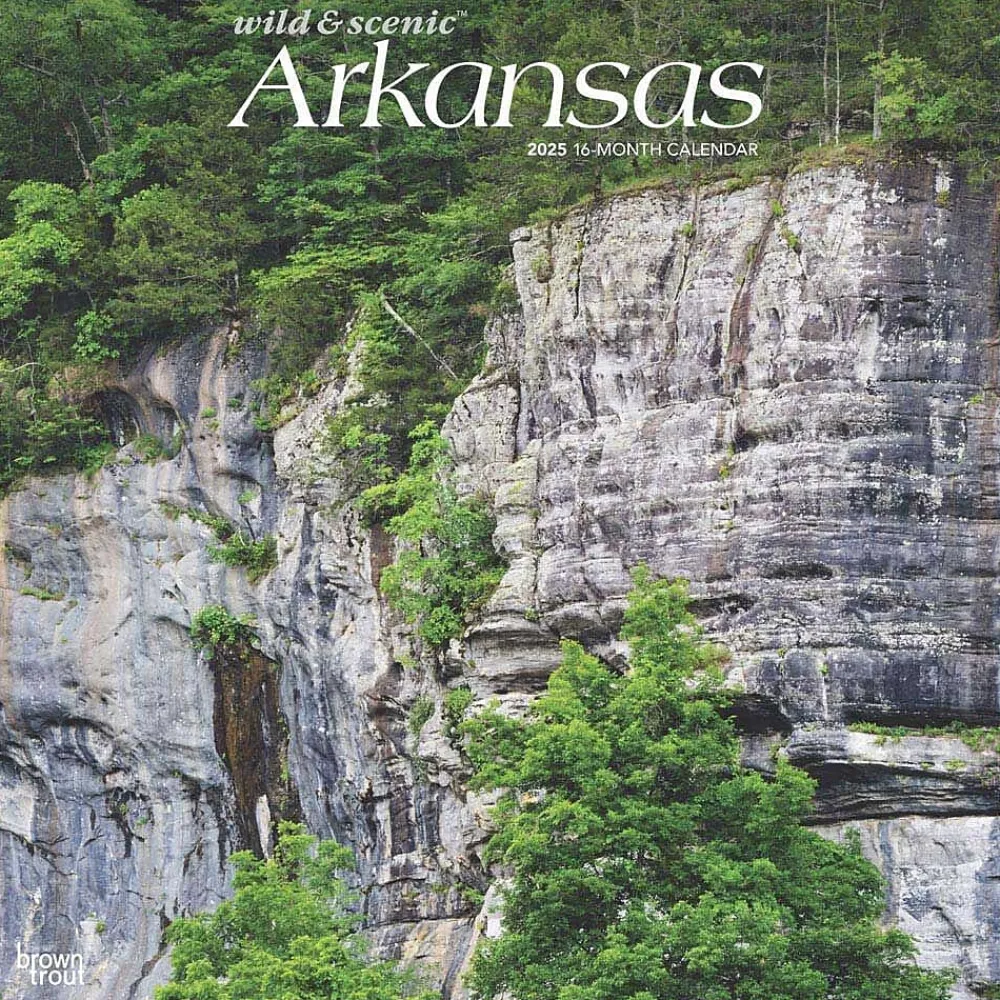 2025 Calendars|BrownTrout 2025 Arkansas Wild & Scenic 12" x 12" Monthly Square Wall Calendar (9781975474478)