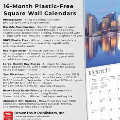 2025 Calendars|BrownTrout 2025 Boston 12