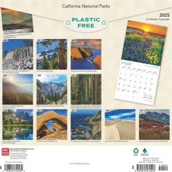 2025 Calendars|BrownTrout 2025 California National Parks 12" x 12" Monthly Square Wall Calendar (9781975474553)
