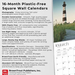 2025 Calendars|BrownTrout 2025 Carolina Coast 12