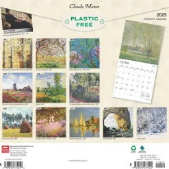 2025 Calendars|BrownTrout 2025 Claude Monet 12" x 12" Monthly Square Wall Calendar (9781975477424)