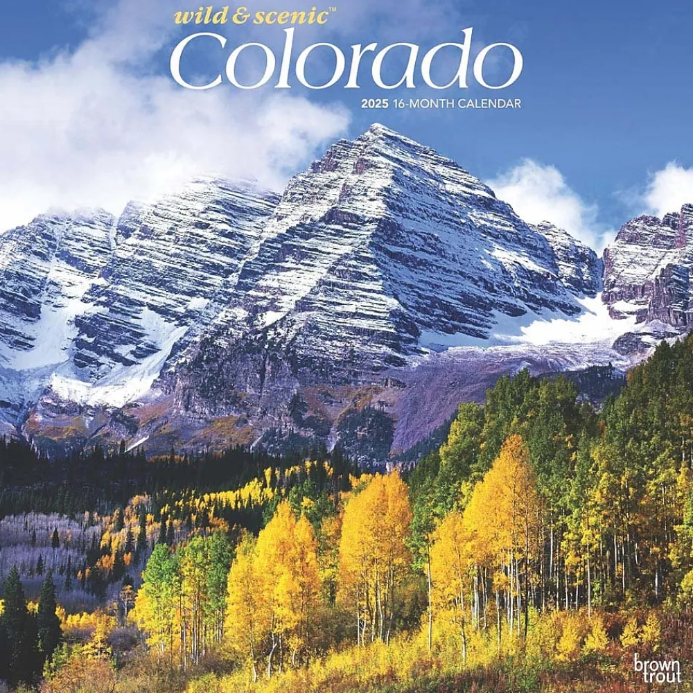 2025 Calendars|BrownTrout 2025 Colorado Wild & Scenic 12" x 24" Monthly Square Wall Calendar (9781975474713)