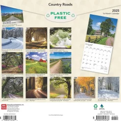 2025 Calendars|BrownTrout 2025 Country Roads 12" x 12" Monthly Wall Calendar (9781975474737)