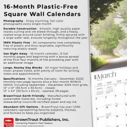 2025 Calendars|BrownTrout 2025 Country Roads 12