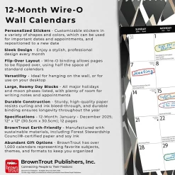 2025 Calendars|BrownTrout 2025 Ebony and Ivory 12