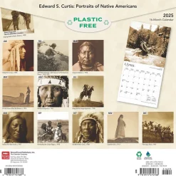 2025 Calendars|BrownTrout 2025 Edward S. Curtis Portraits of Native Americans 12" x 12" Monthly Square Wall Calendar (9781975474768)
