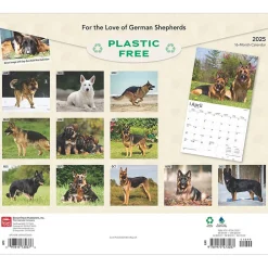 2025 Calendars|BrownTrout 2025 For the Love of German Shepherds 7" x 12" Monthly Wall Calendar (9781975473037)