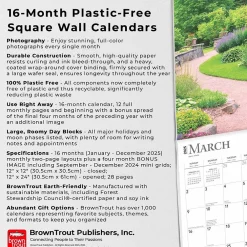 2025 Calendars|BrownTrout 2025 Gardens 12