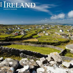 2025 Calendars|BrownTrout 2025 Ireland 12" x 24" Monthly Square Wall Calendar, (9781975477202)